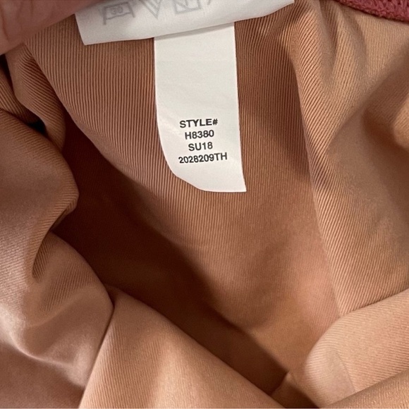 J. Crew Playa Newport Scoopback Blush Pink One Piece Swimsuit Size Large - Picture 6 of 8